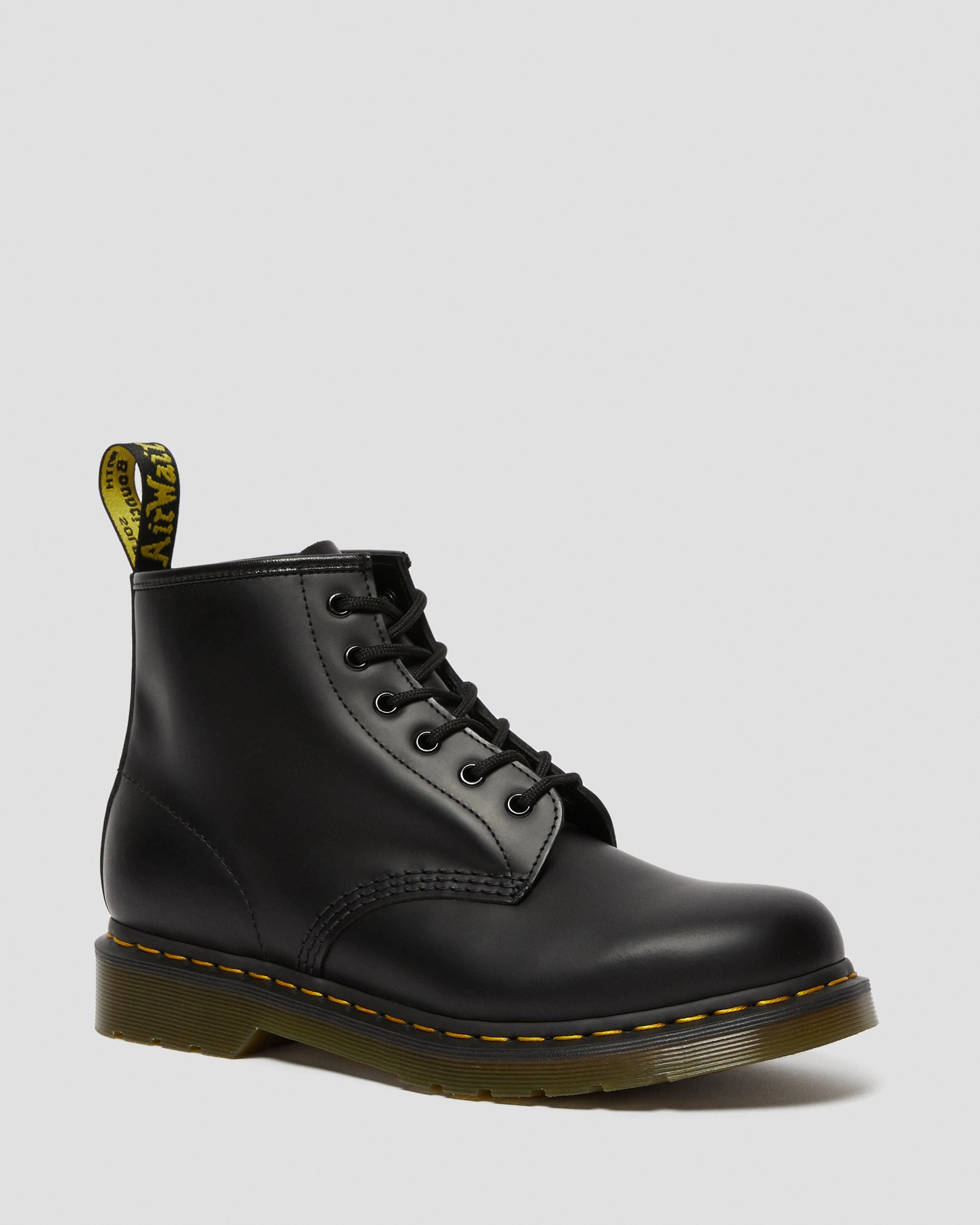 Freedom Dressed Pure Motion 101 Yellow Stitch Smooth Leather Ankle Boots