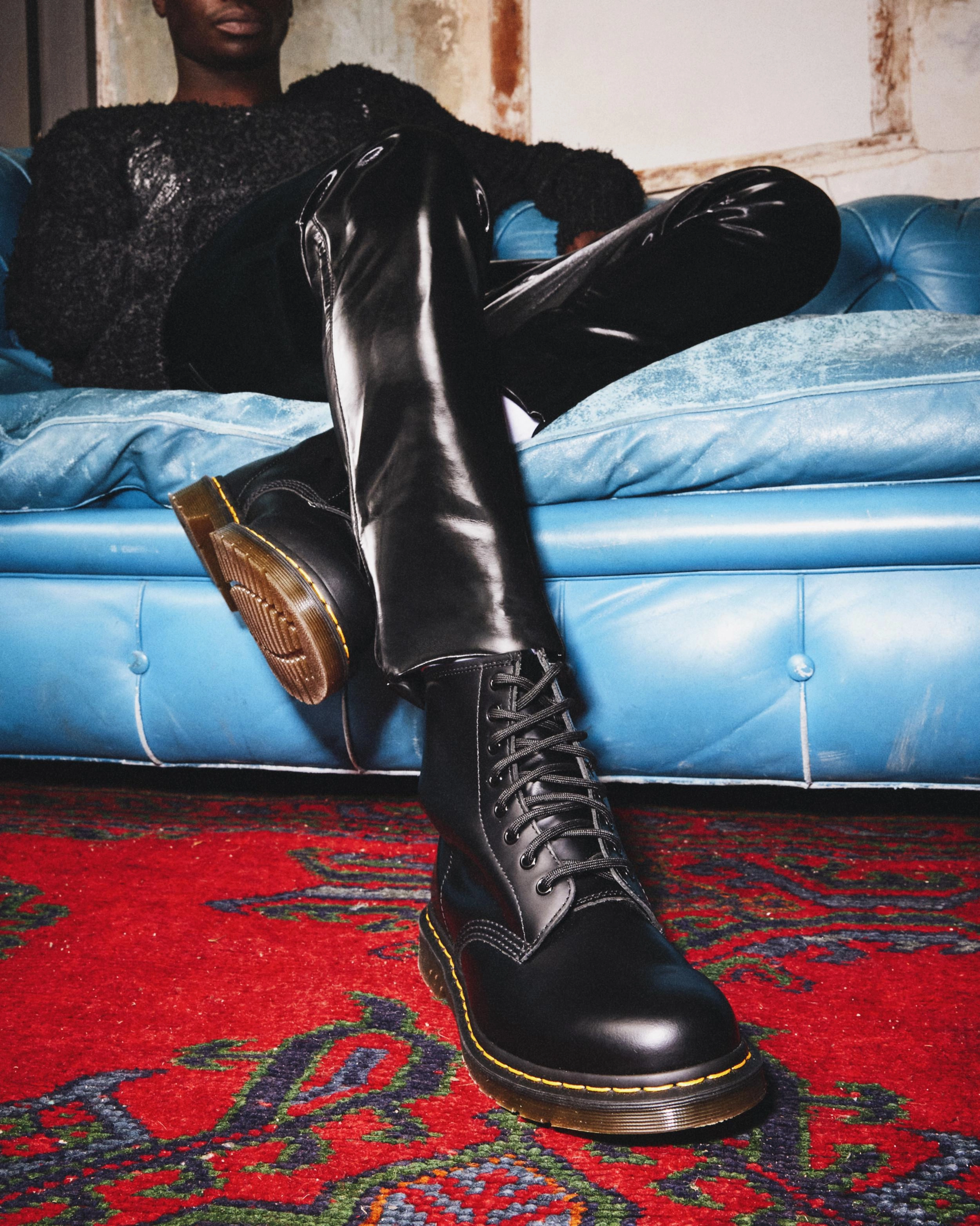 1460 Smooth Leather Ankle Boots Layered Living