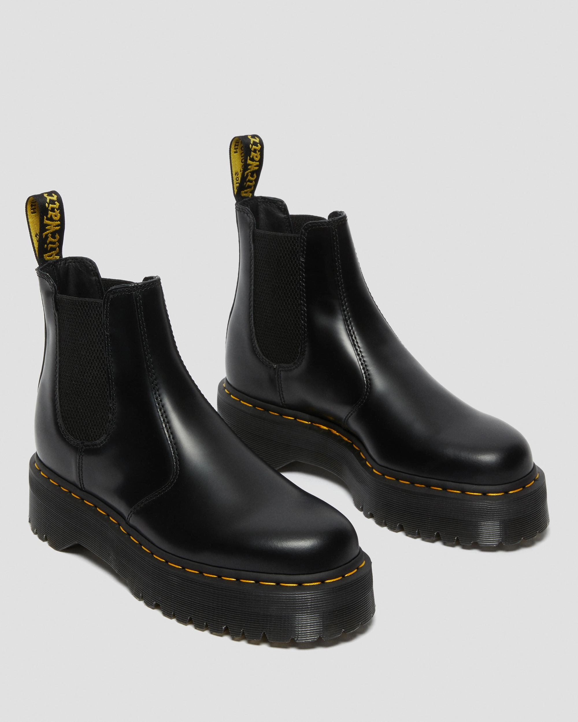 2976 Quad Polished Smooth Leather Boots Anytime Fit