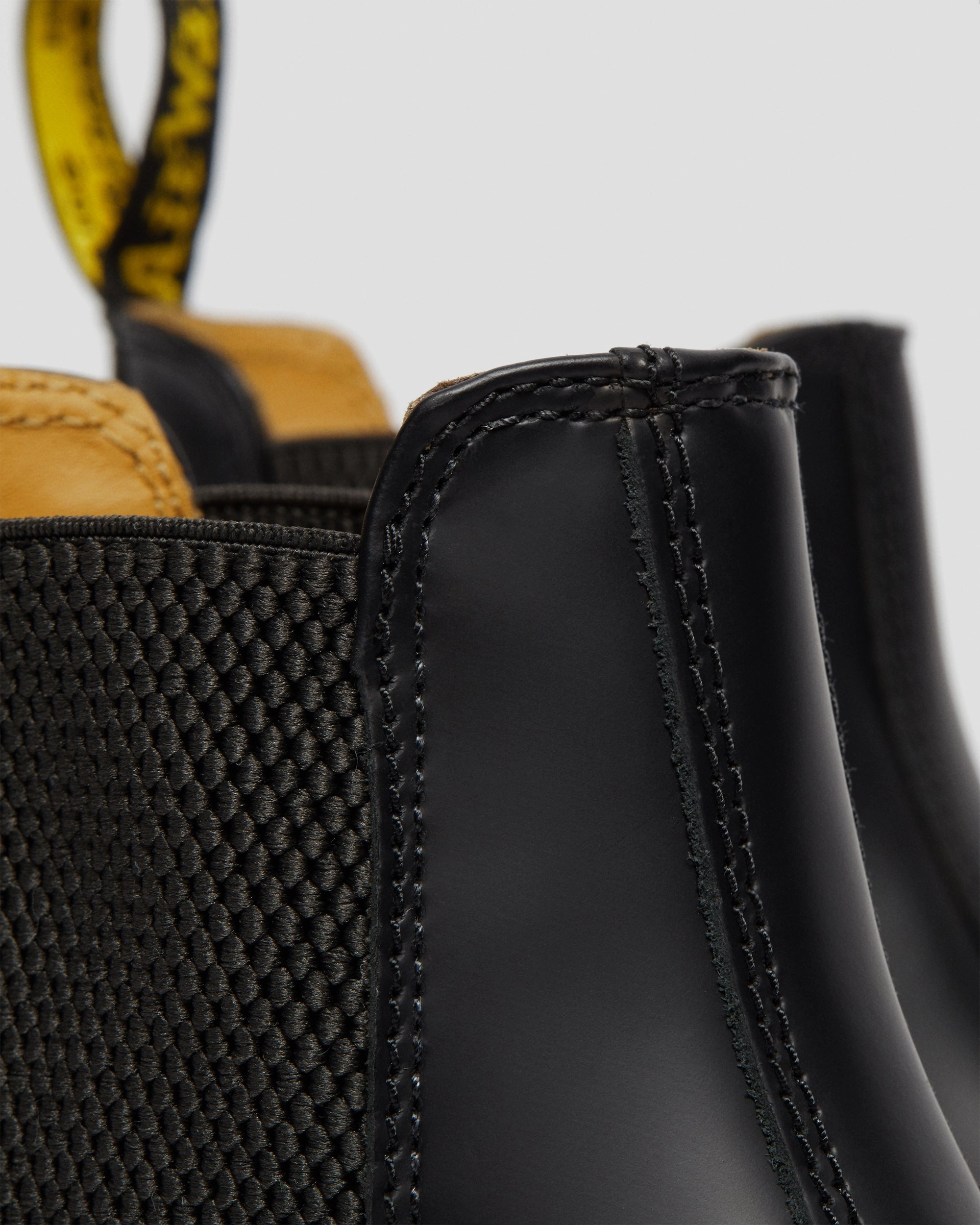 2976 Yellow Stitch Smooth Leather Boots Daily Wear Future Utility