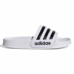 Adidas Originals Adilette Pool Slide White / Core Black Cool Rhythm Modern Pattern