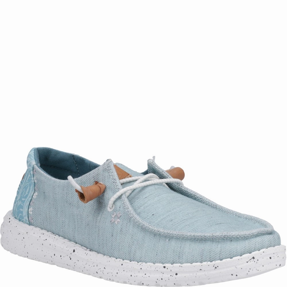 Heydude Wendy Heathered Slub Tropical Shoe Quiet Cool Versatile Build