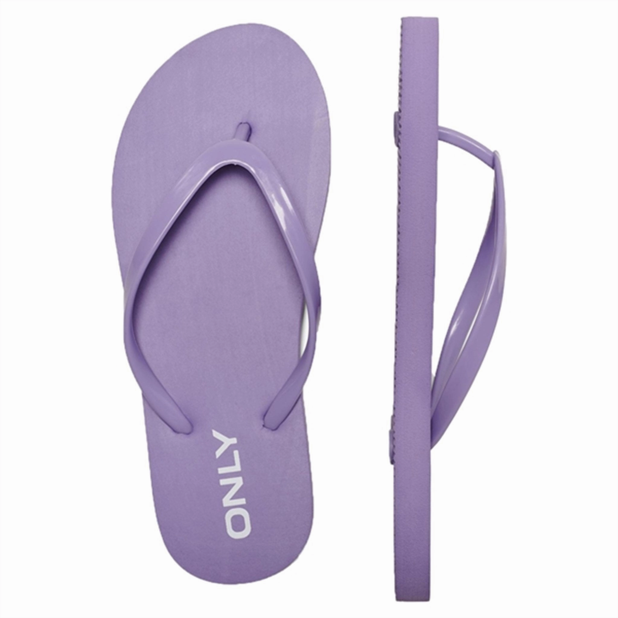 Clarity In Motion Quiet Impact Kids Only Purple Rose Lisa Flower Flip Flop