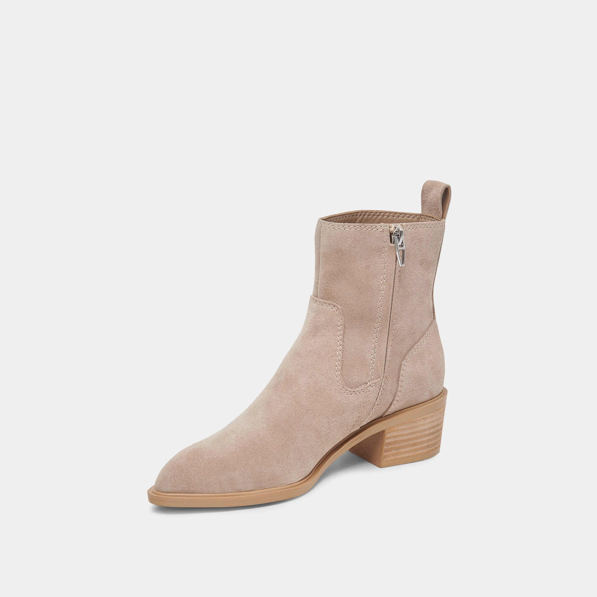Bili H2O Booties Taupe Suede Essential Drop Forward Pulse
