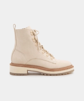 Understated Utility Whitny Boots Sandstone Canvas