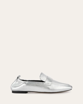 Bowen Loafers Silver Leather Ready When You Are Expressive Minimal