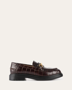 Julio Loafers Chocolate Croc Progressive Living Soft Structure