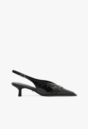 Daria Sling Patent Leather Pump Streamlined Fit Streamlined Pieces