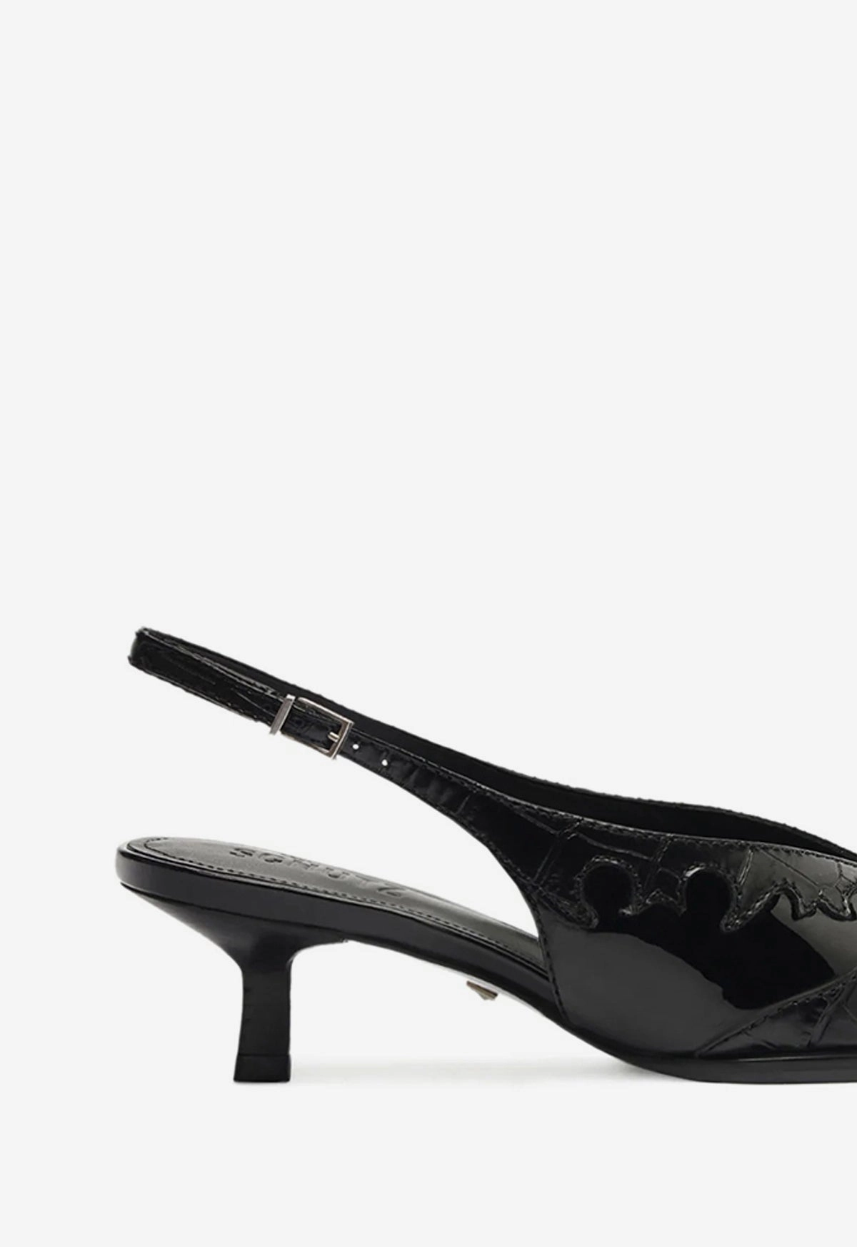 Hybrid Life Daria Sling Patent Leather Pump