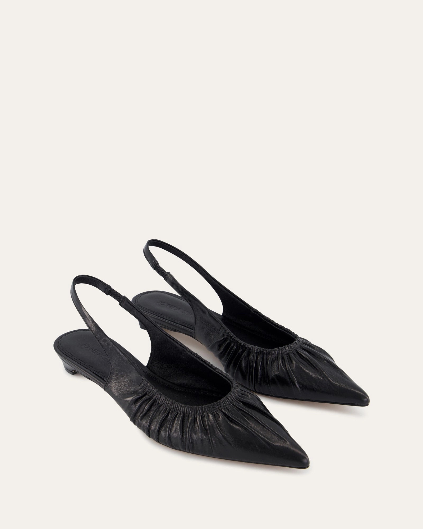 Adaline Dress Flats Black Leather Daily Wear