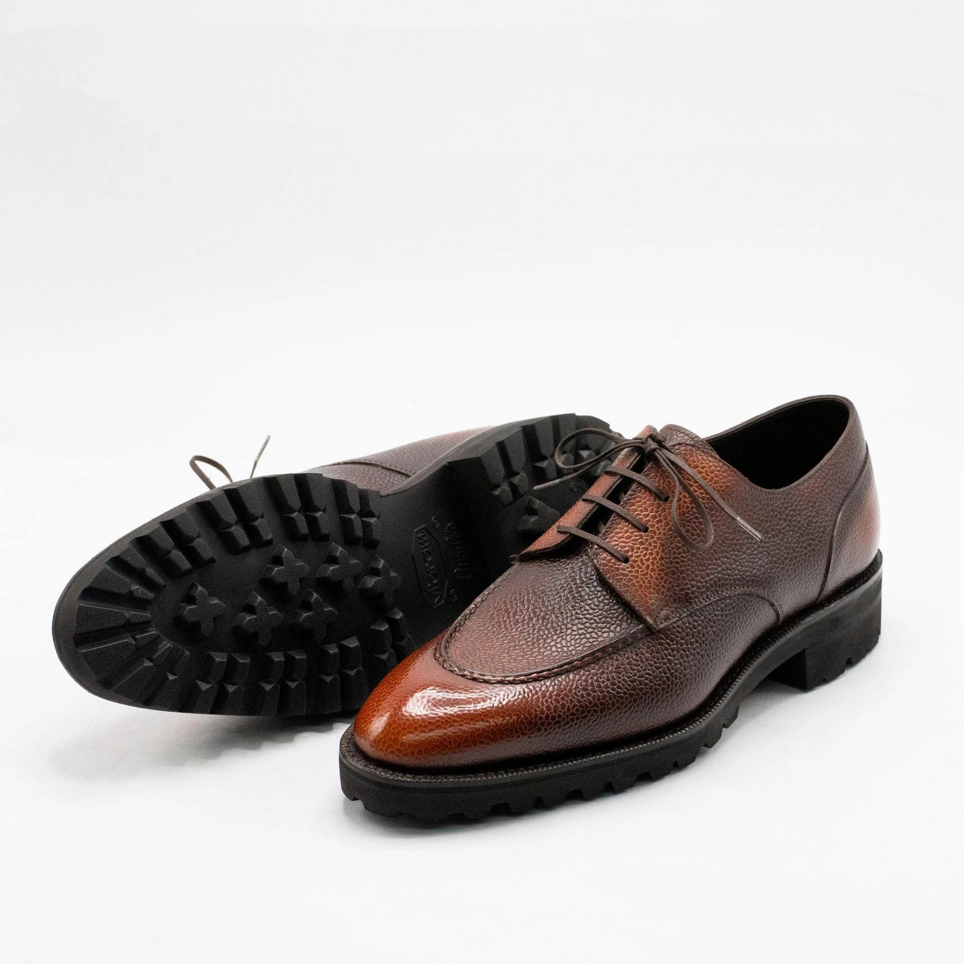 Sleek Comfortwear Gaspar Derby Mto - 3D Brown & Cognac Patina