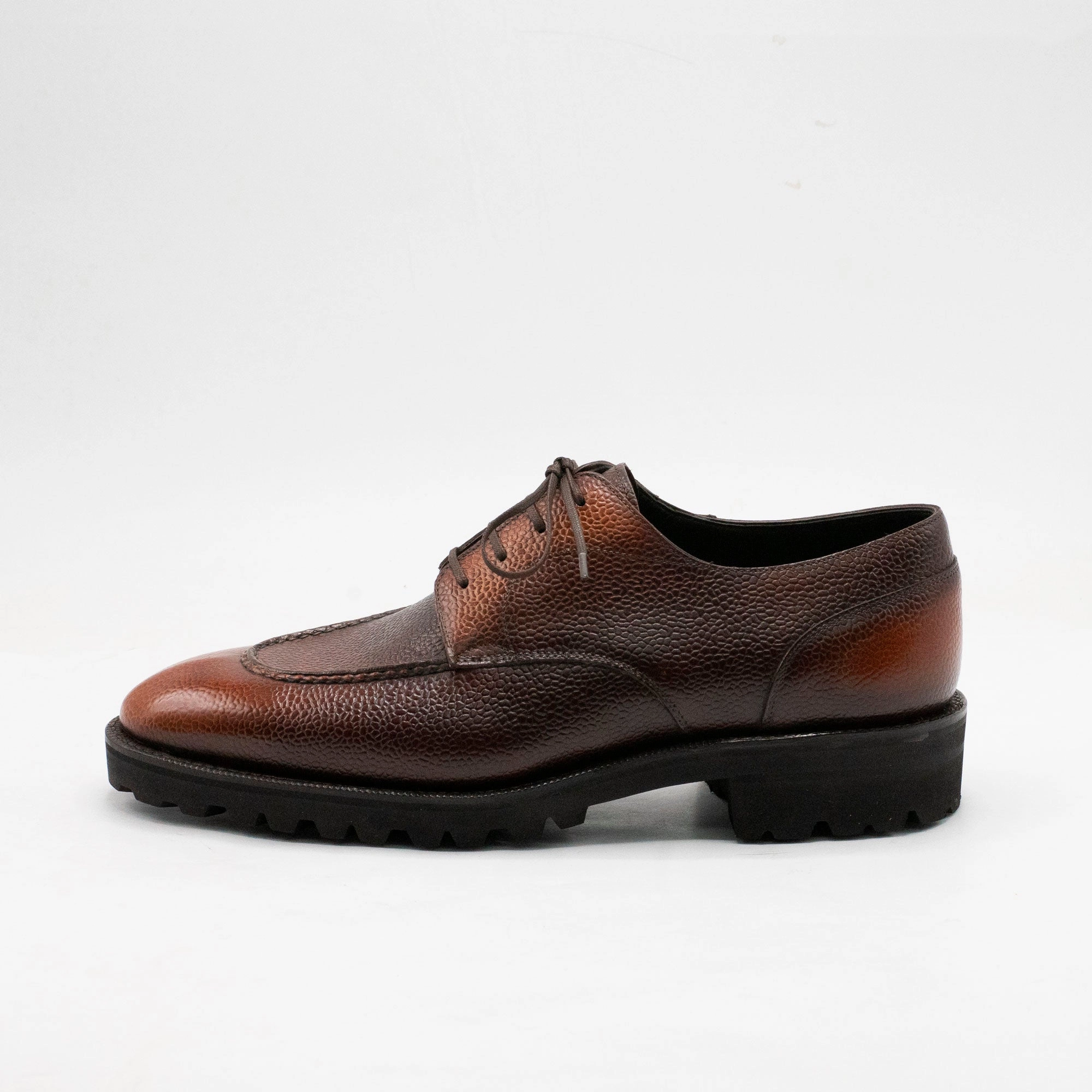 Precision Lifestyle Gaspar Derby Mto - 3D Brown & Cognac Patina