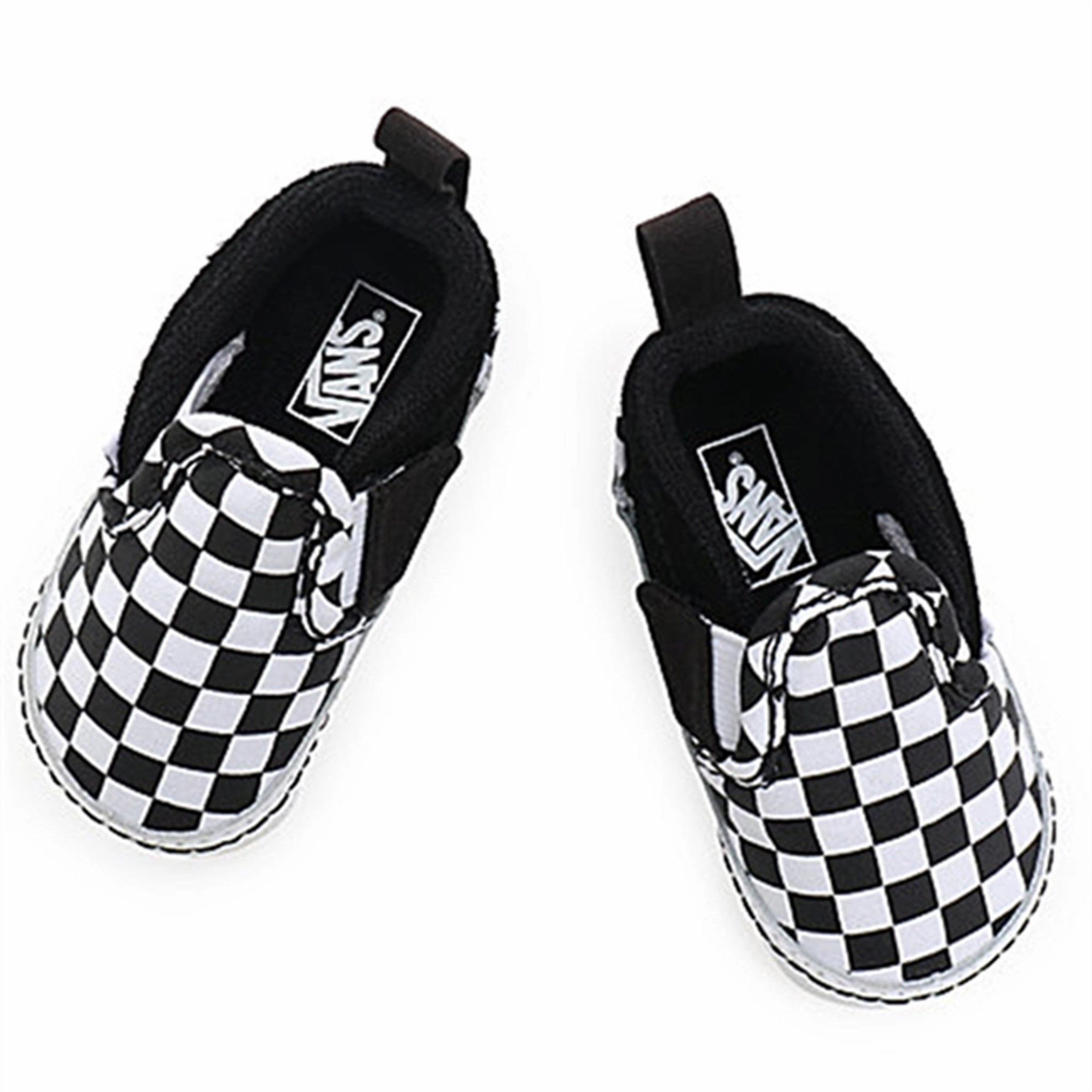 Adapted Living Contemporary Flow Vans In Slip-On V Crib Sneakers Checker Black/True White