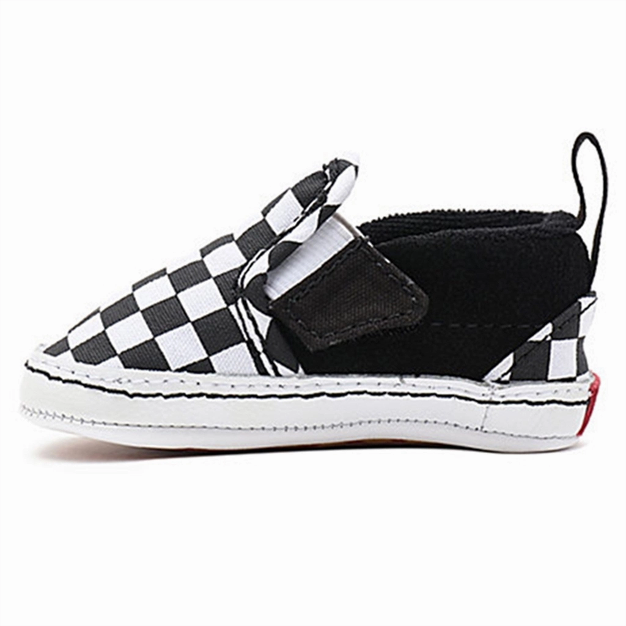 Vans In Slip-On V Crib Sneakers Checker Black/True White Designed With Flow