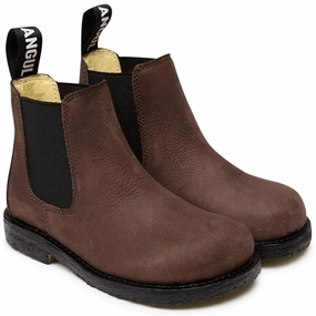 Angulus Boots W Elastic Brown/Black Wear Your World