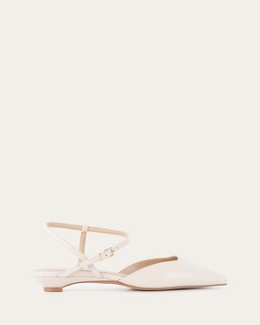 Virginie Dress Flats Off White Leather Hybrid Life Cool And Clean