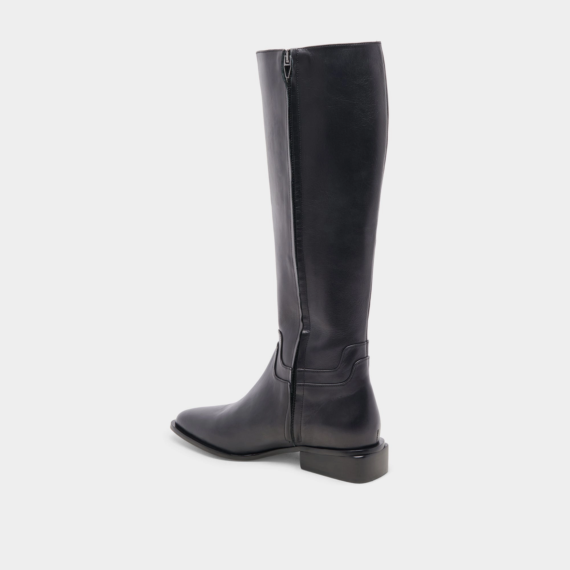 Updated Basics Verdi Wide Calf Boots Black Leather