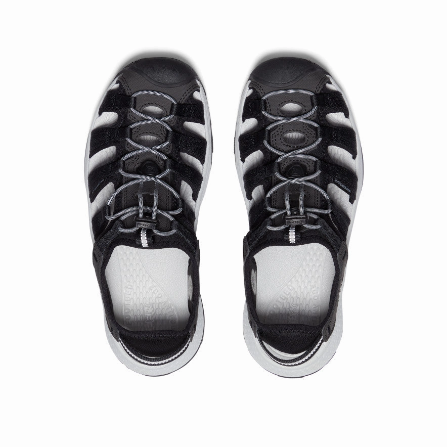Functional Ease Engineered Casual Women'S Astoria West Sandal  |  Black/Grey