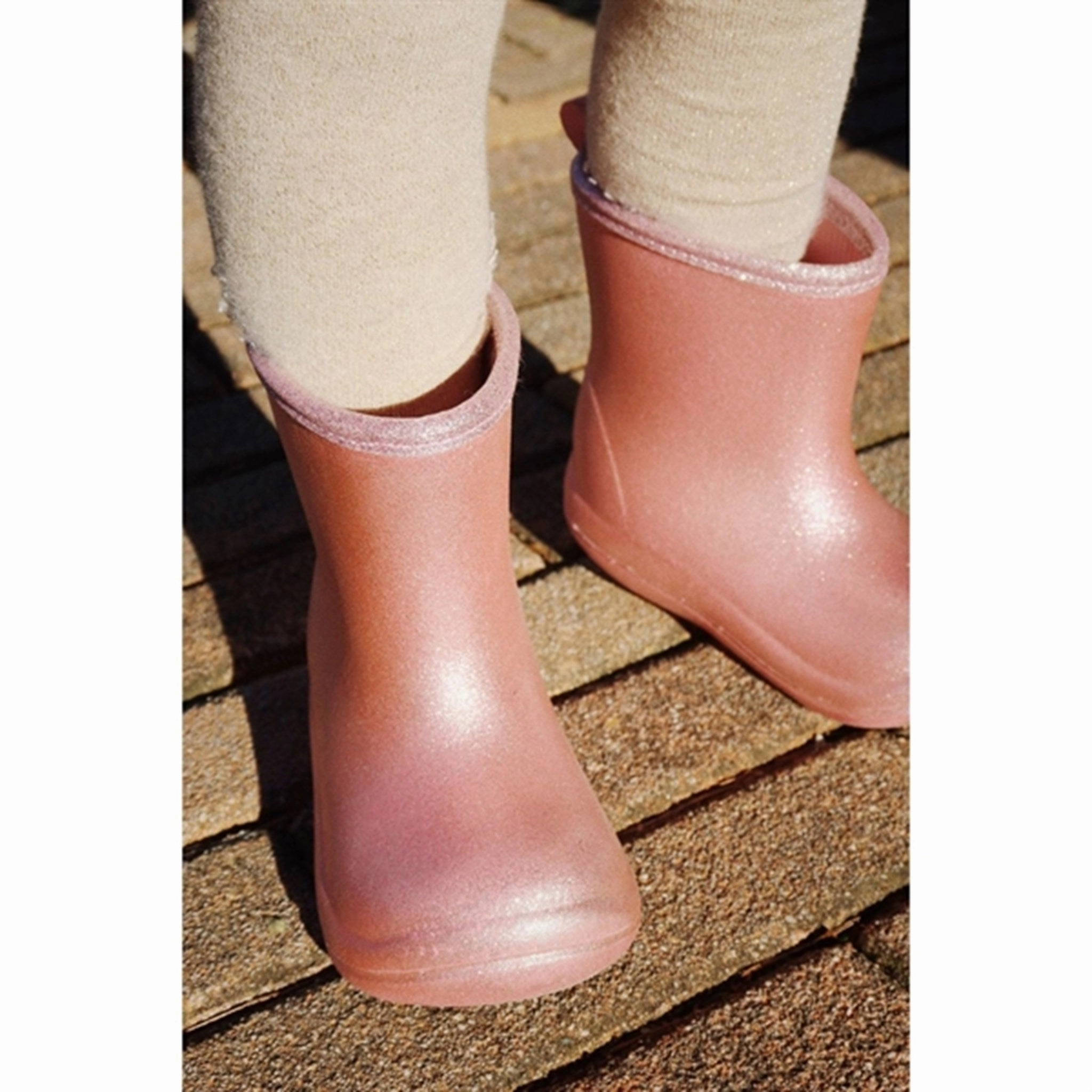 Ease In Design Versatile Pulse Konges Sl?Jd Luc Lightweight Glitter Rubber Boots Glitter Rose