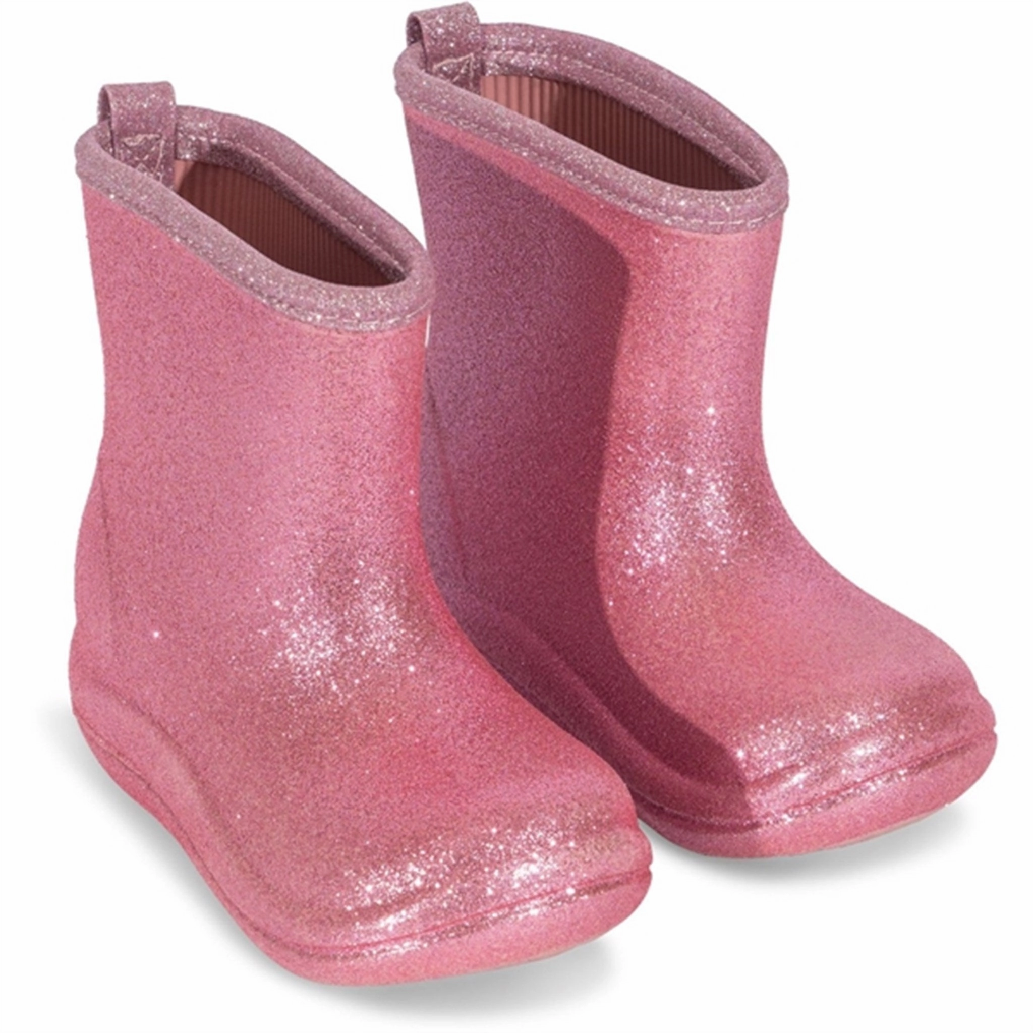 Progressive Edge Konges Sl?Jd Luc Lightweight Glitter Rubber Boots Glitter Rose