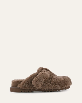Junie Casual Flats Taupe Shearling Refined Looks Downtown Vibe