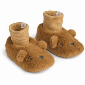 Liewood Golden Caramel Beth Bear Plush Slipper Conscious Layers