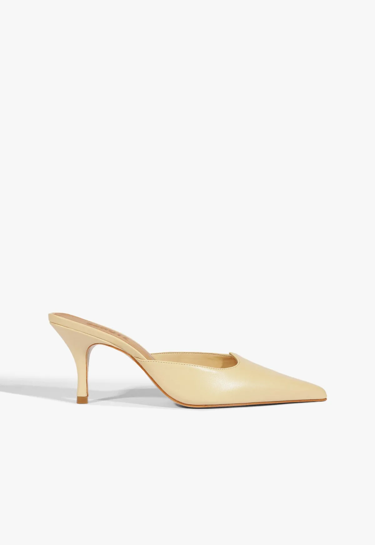 Move With Purpose Buffy Mid Stiletto Beige Pump