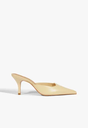 Move With Purpose Buffy Mid Stiletto Beige Pump