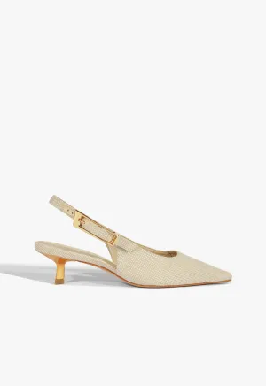 Ciara Mid Stiletto Beige Pump Crafted Balance Authentic Motion