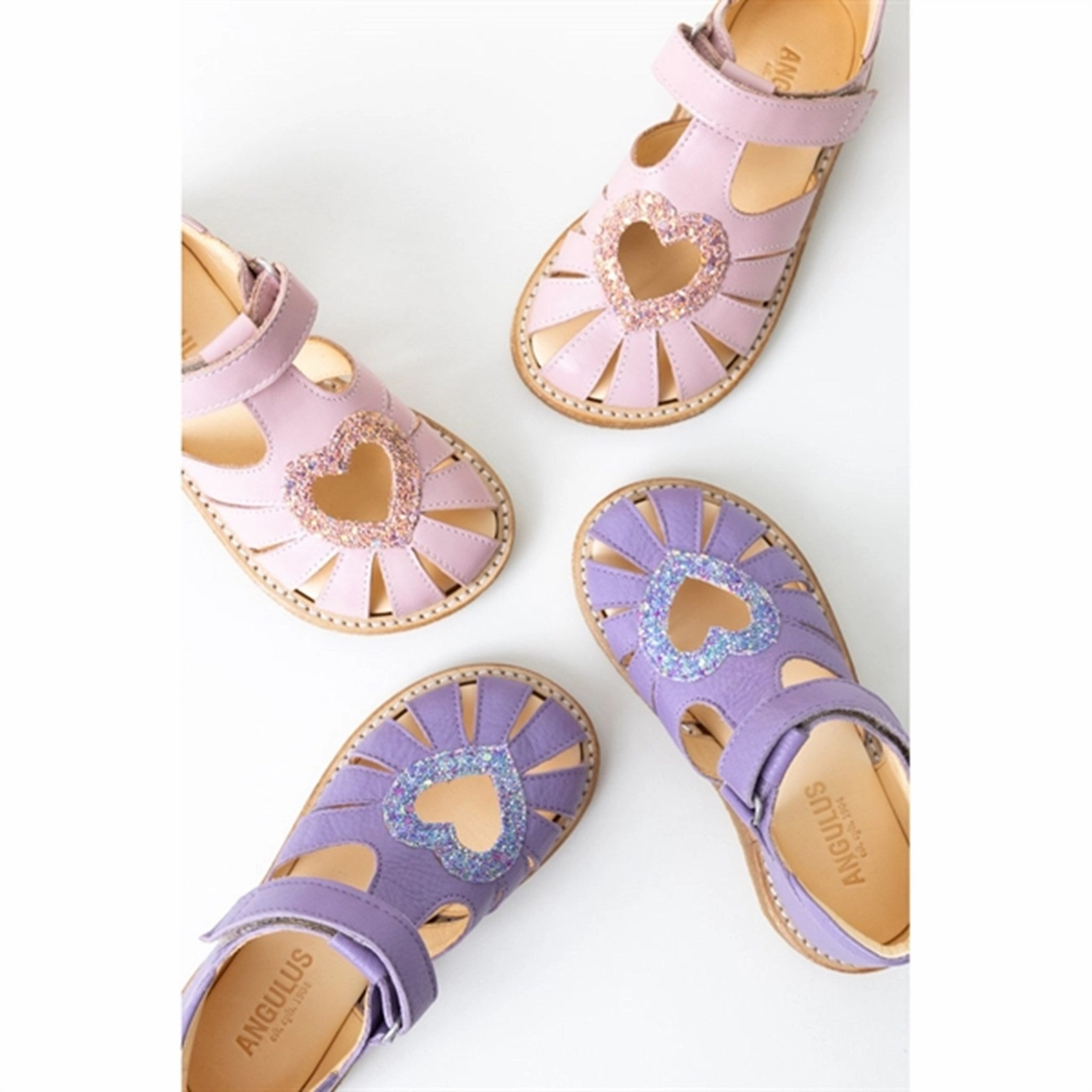 Core Pulse Angulus Hjerte Sandals Lilac/Confetti Glitter