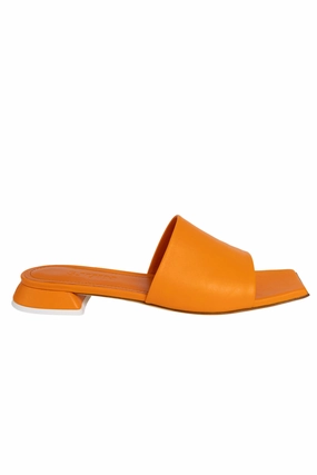 Siena Leather Slide In Pulp Orange Essentials In Motion Essential Gear