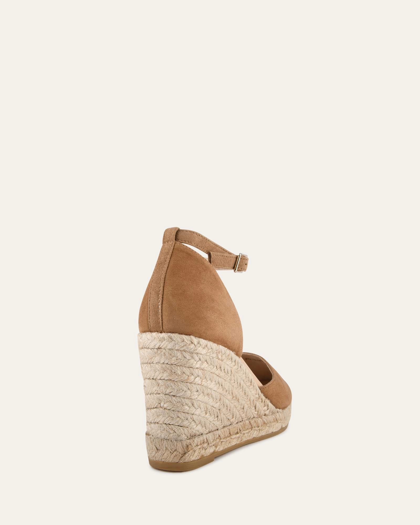 Flow With Confidence Clean Direction Cairo High Heel Espadrilles Camel Suede