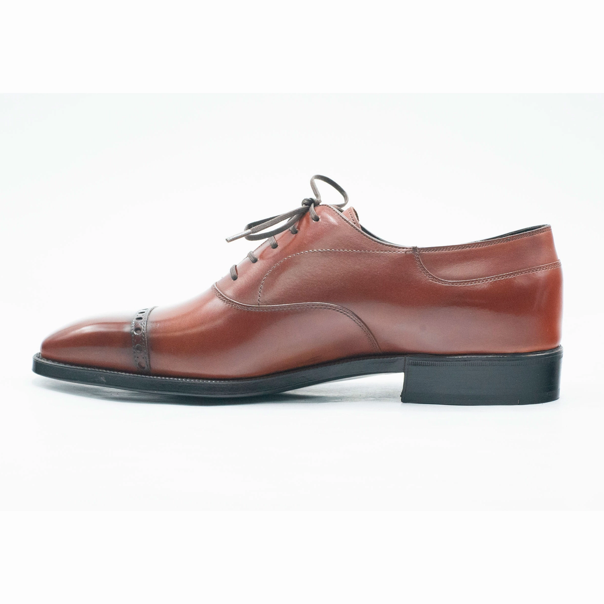 Urban Calm Cool Utility Mario Oxford Shoe - Cognac Box Calf Leather