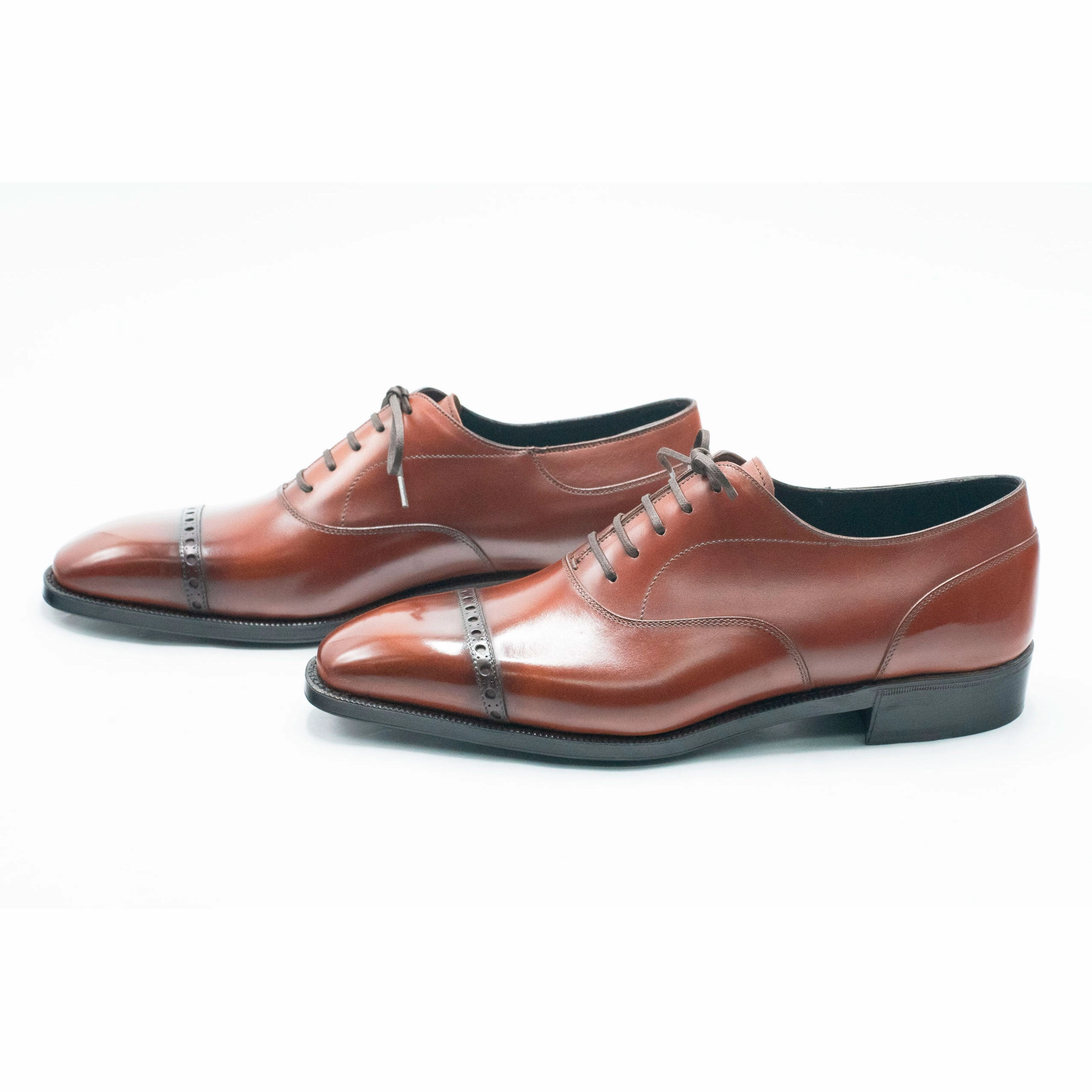 Mario Oxford Shoe - Cognac Box Calf Leather Designed To Perform Ease In Motion