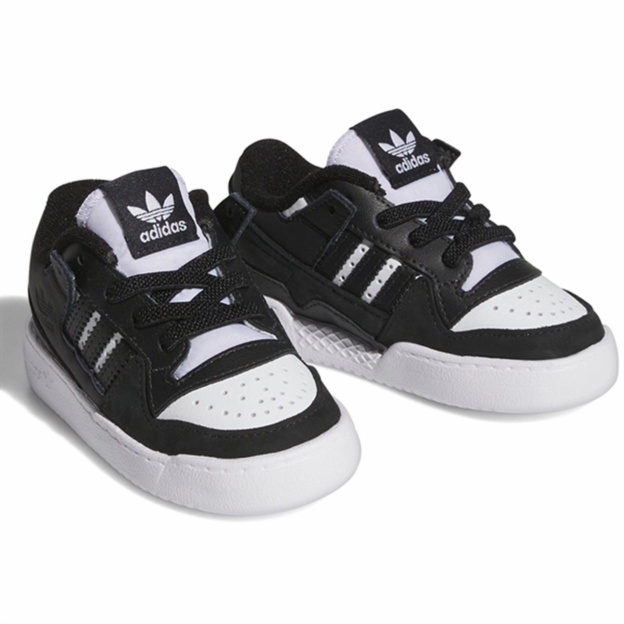 Adidas Basketball Forum Low Sneakers Core Black / White Precision-Fit Refined Tone