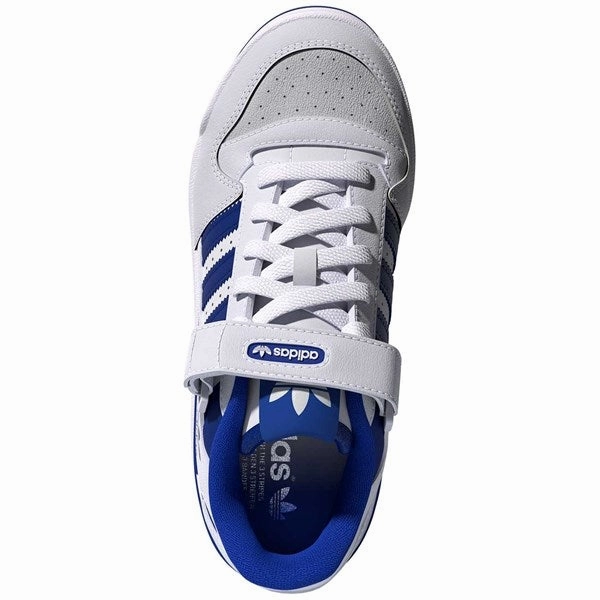Fit-Flow Adidas Forum Low Velcro Sneakers White Royal Blue