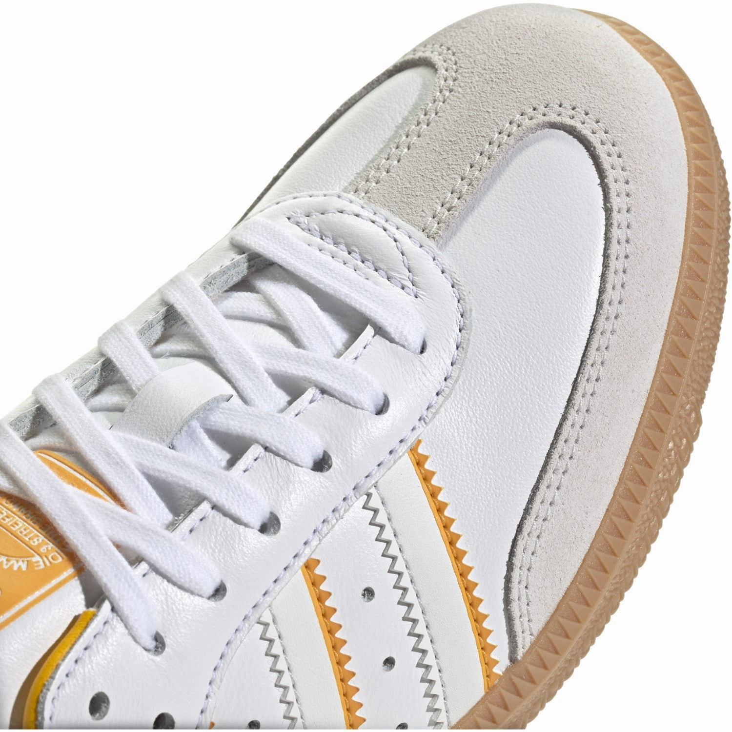 Adidas Originals Cloud White/Crystal White/Crew Yellow Samba Og J Sneakers Refined Urbanism