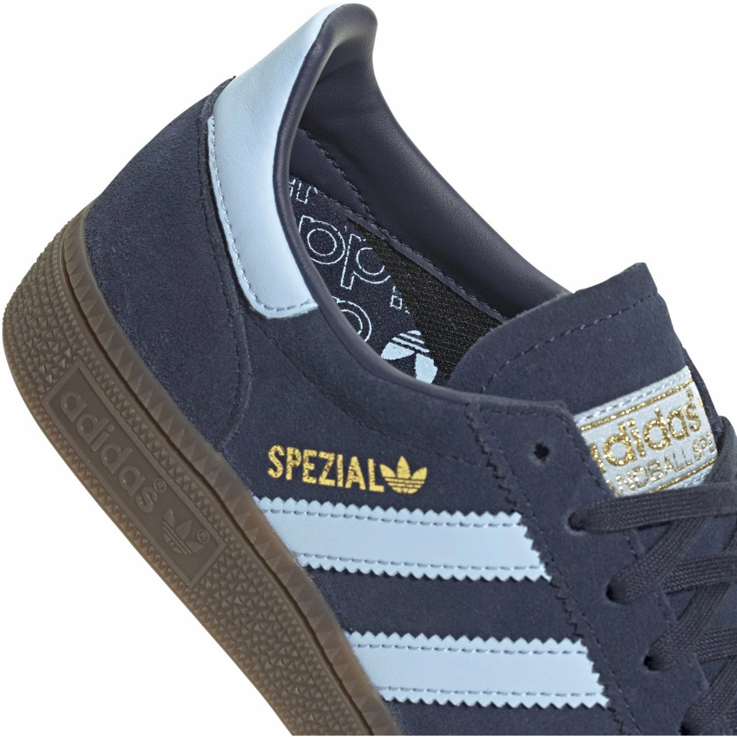 Adidas Originals Collegiate Navy/Clear Sky/Gum5 Handball Spezial J Sneakers Refined Edgewear Cool Utility