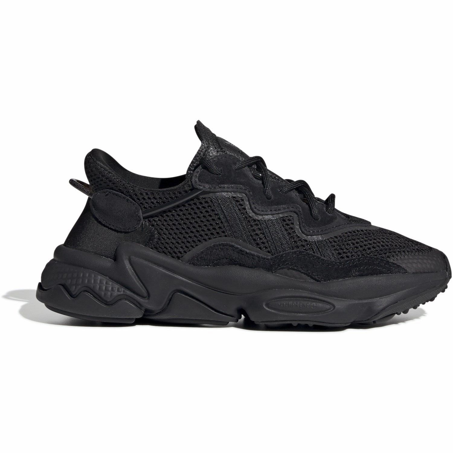 Adidas Originals Core Black/Core Black/Trace Grey Met Ozweego J Sneakers Ease-Forward Fit