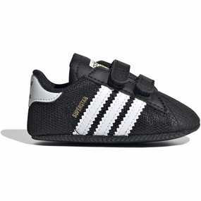 Fluid Lifestyle Adidas Originals Core Black/Ftwr White/Gold Met. Superstar Crib Sneakers