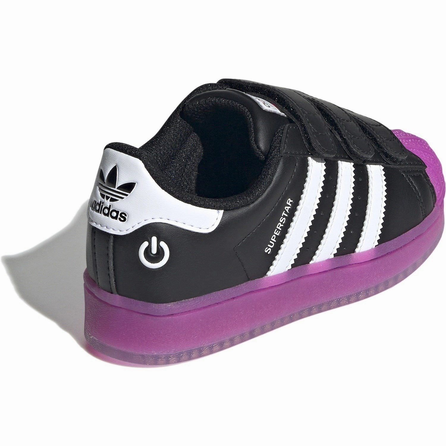 Modern Motion Daily Designwear Adidas Originals Core Black/Purbur/Cloud White Superstar Led Lights Cf C Sneakers