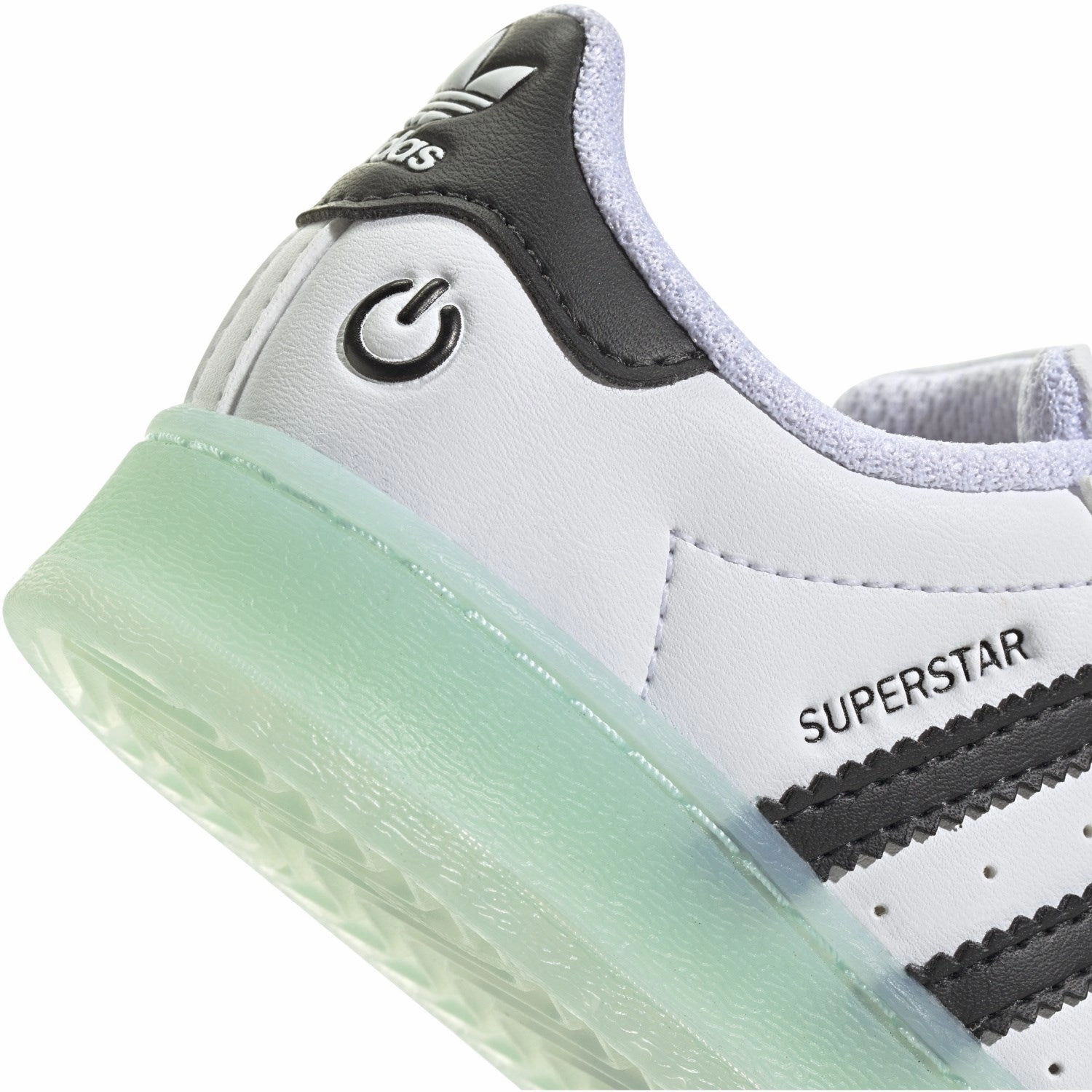 Design-First Adidas Originals Core White/Seflaq/Core Black Superstar Led Lights Cf I Sneakers