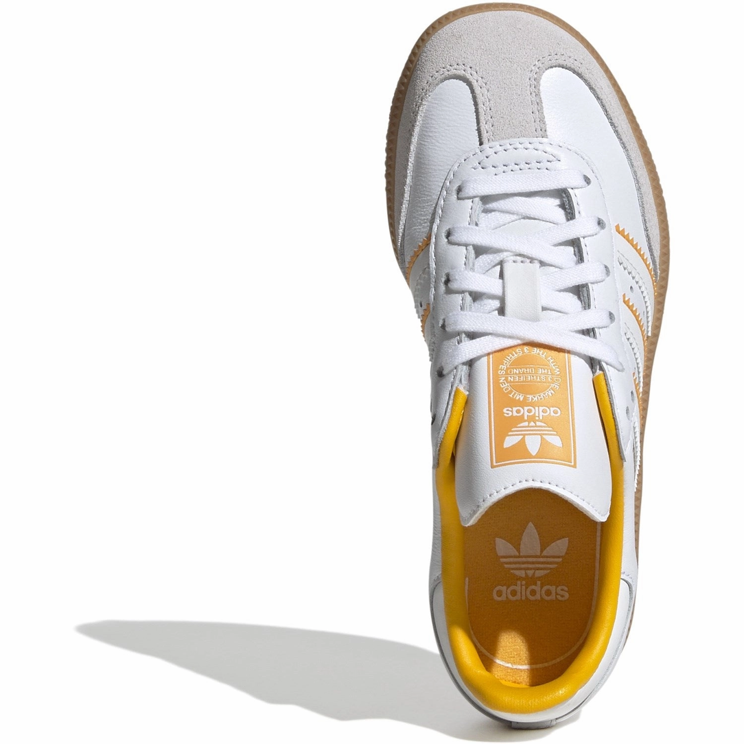 Adidas Originals Crystal White/Cloud White/Crew Yellow Samba Og C Sneakers Core Function