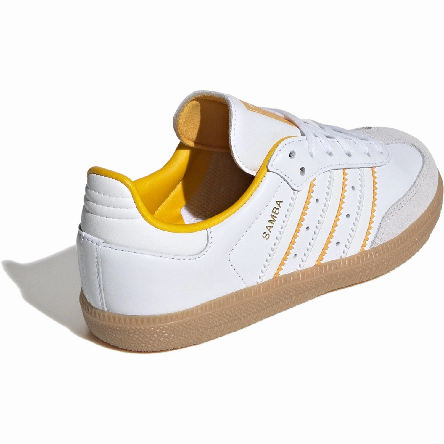 Built To Breathe Adidas Originals Crystal White/Cloud White/Crew Yellow Samba Og C Sneakers