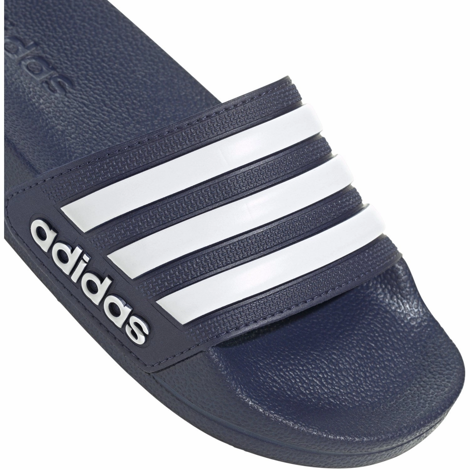Adidas Originals Dark Blue/Ftwr White/Dark Blue Adilette Shower K Slides Layer Your World Bold By Design
