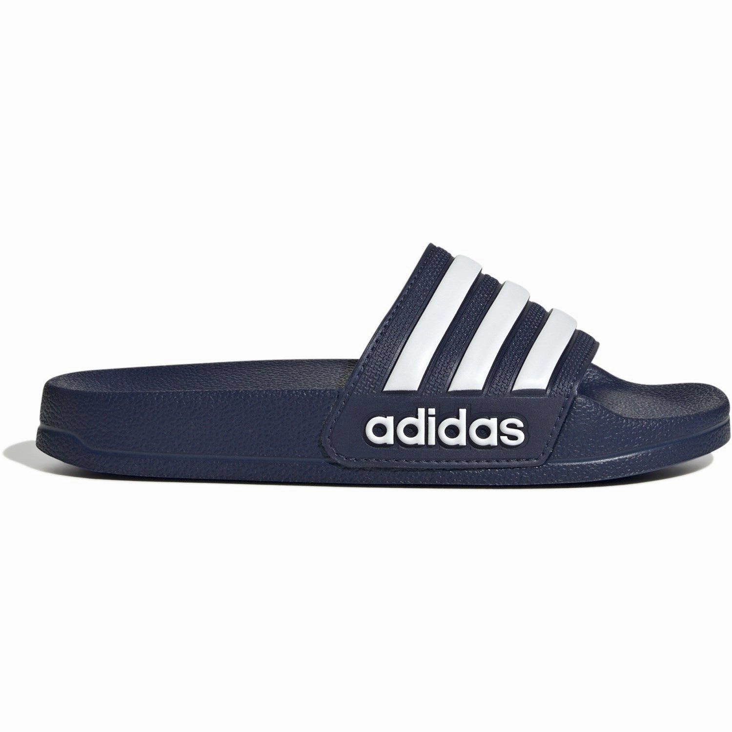 Layered Living Adidas Originals Dark Blue/Ftwr White/Dark Blue Adilette Shower K Slides