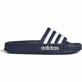 Layered Living Adidas Originals Dark Blue/Ftwr White/Dark Blue Adilette Shower K Slides