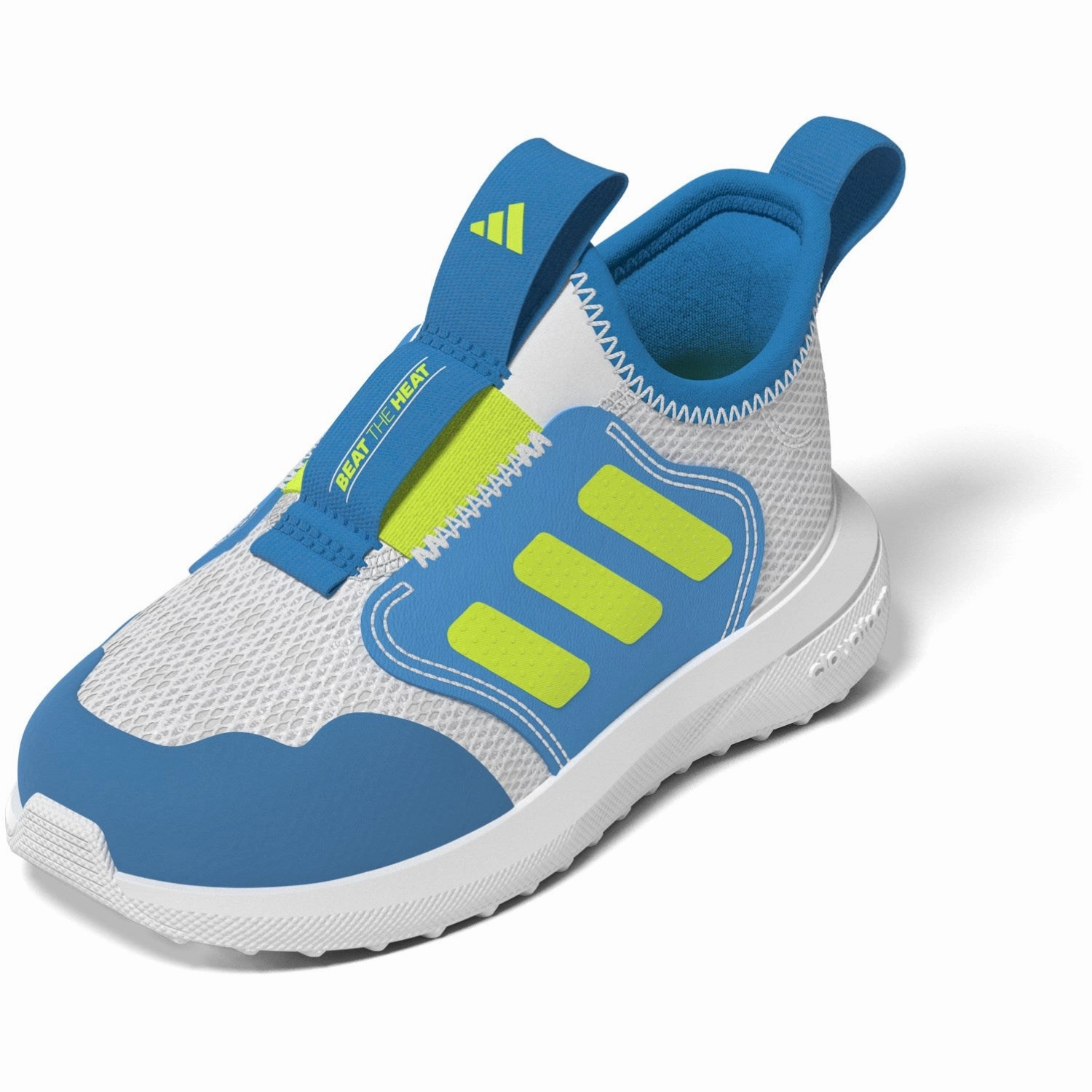 Relaxed Motion Bold Details Adidas Originals Dash Grey/Lucid Lemon/Solar Blue Tensaur Comfort Ac I Sneakers