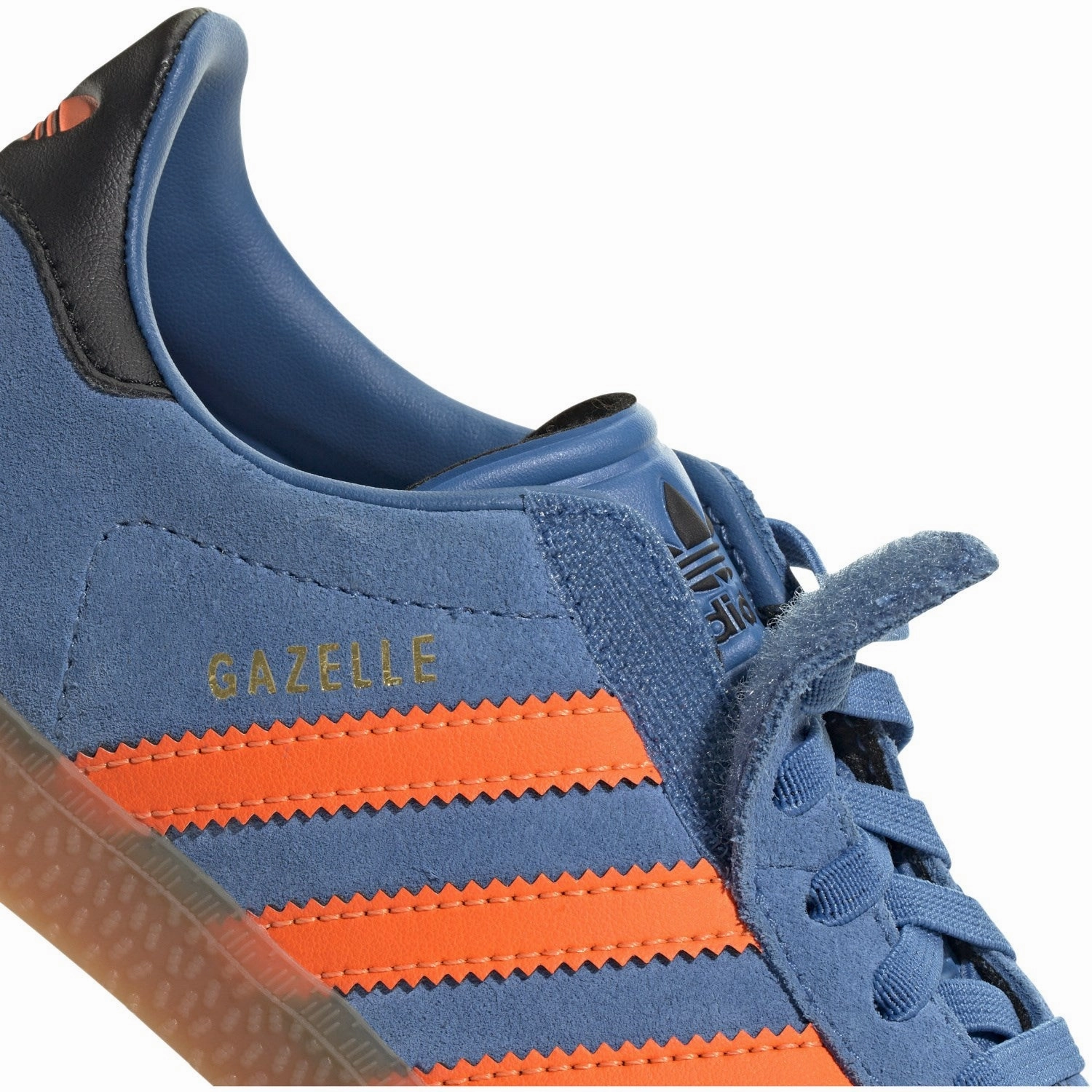 Adidas Originals Focus Blue/Solar Orange/Core Black Gazelle Cf El C Sneakers Universal Fit Freedom Dressed