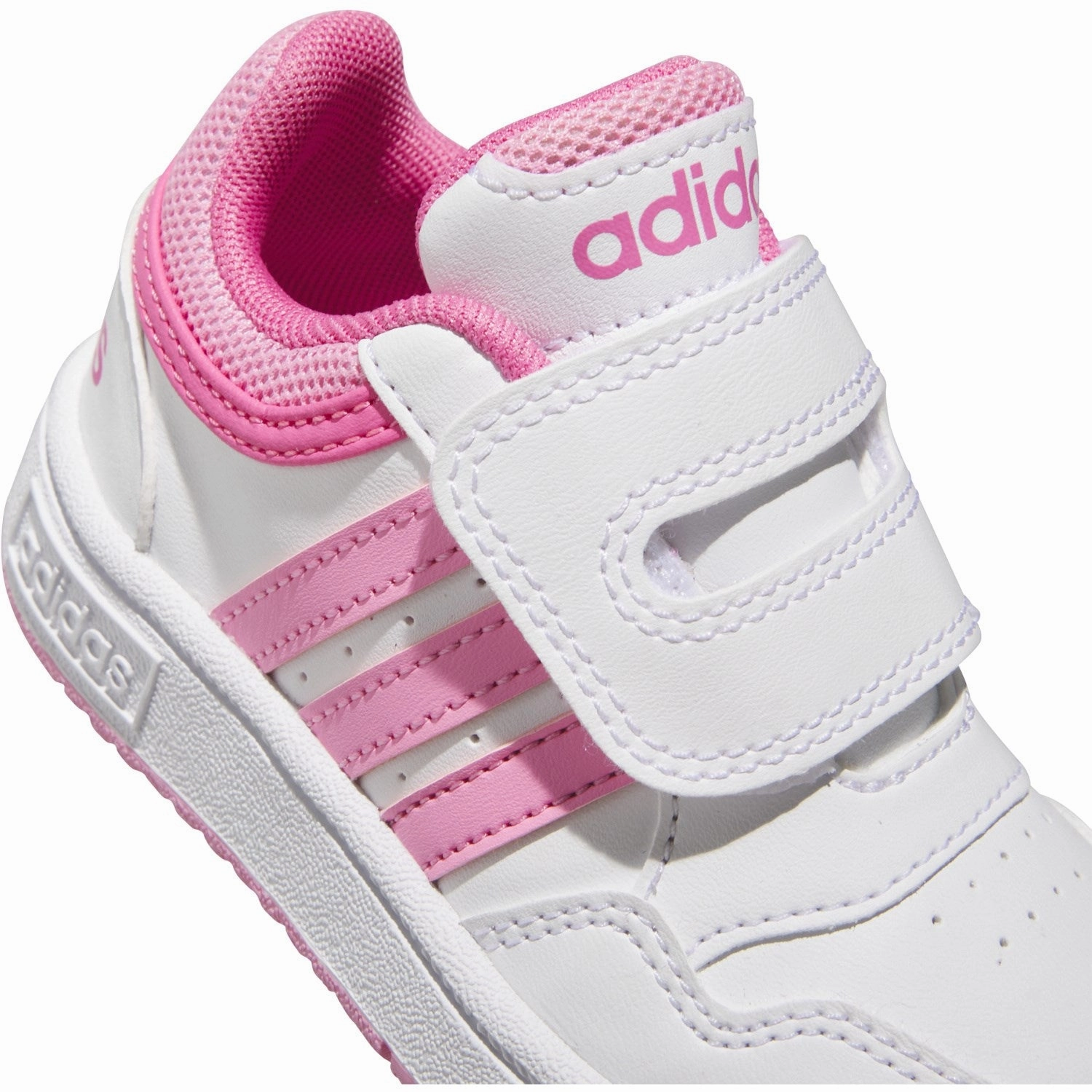 Adidas Originals Ftwr White/Bliss Pink/Pulse Magenta Hoops 3.0 Cf I Sneakers Engineered Profile